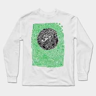 Distorted map Long Sleeve T-Shirt